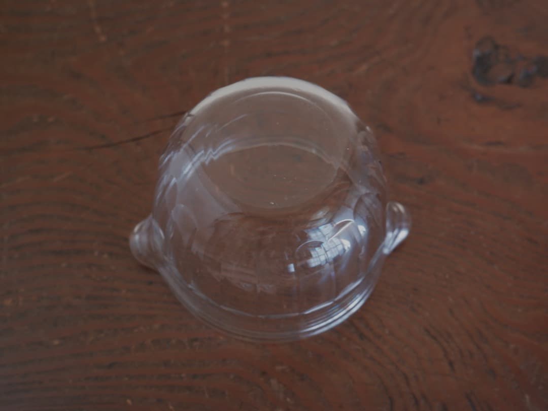 ギヤマン　杯洗　ガラス工芸　酒道具　茶道具　共箱　古道具　Q1834