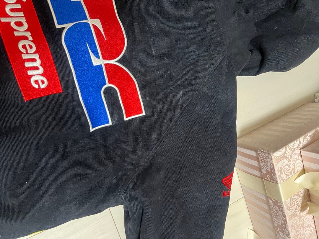 ジャケット・アウター supreme honda fox racingpuffyzipupjacket