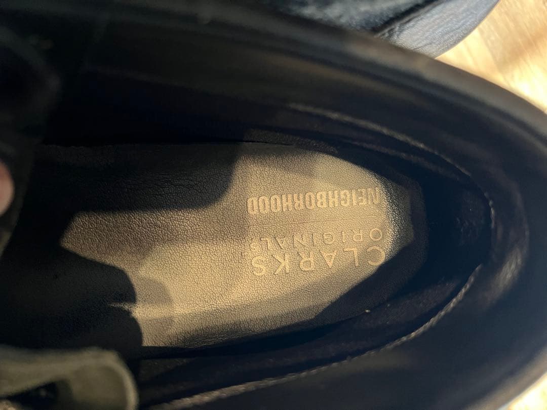 クラークス✖️ネイバーフッド　黒 スウェード