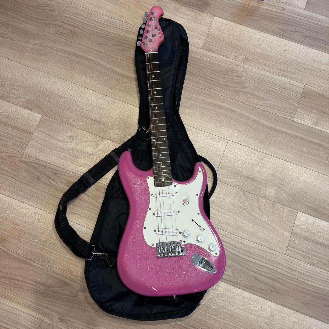 gypsy roseエレキギター/ピンクラメ/初心者向け