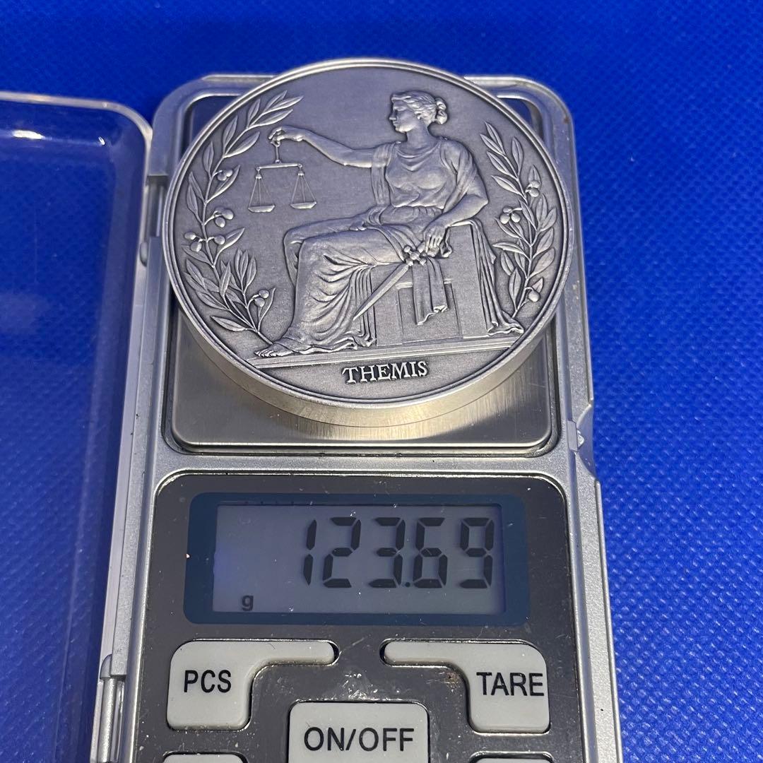 SV1000 純銀123.69★ 1990年 裁判所制度百年　純銀メダル★