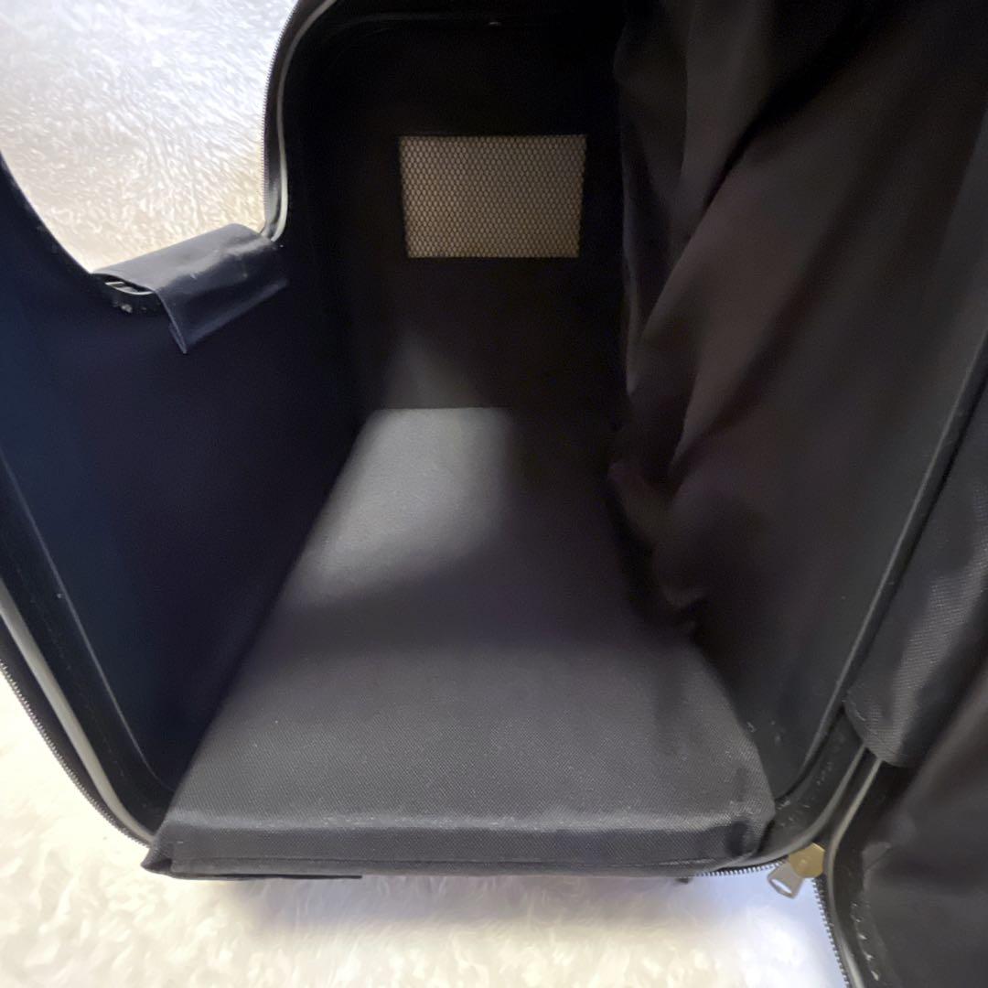 美品 ペットパラダイス ペット用ハードキャリーバッグ 4輪キャスター付き 小型犬