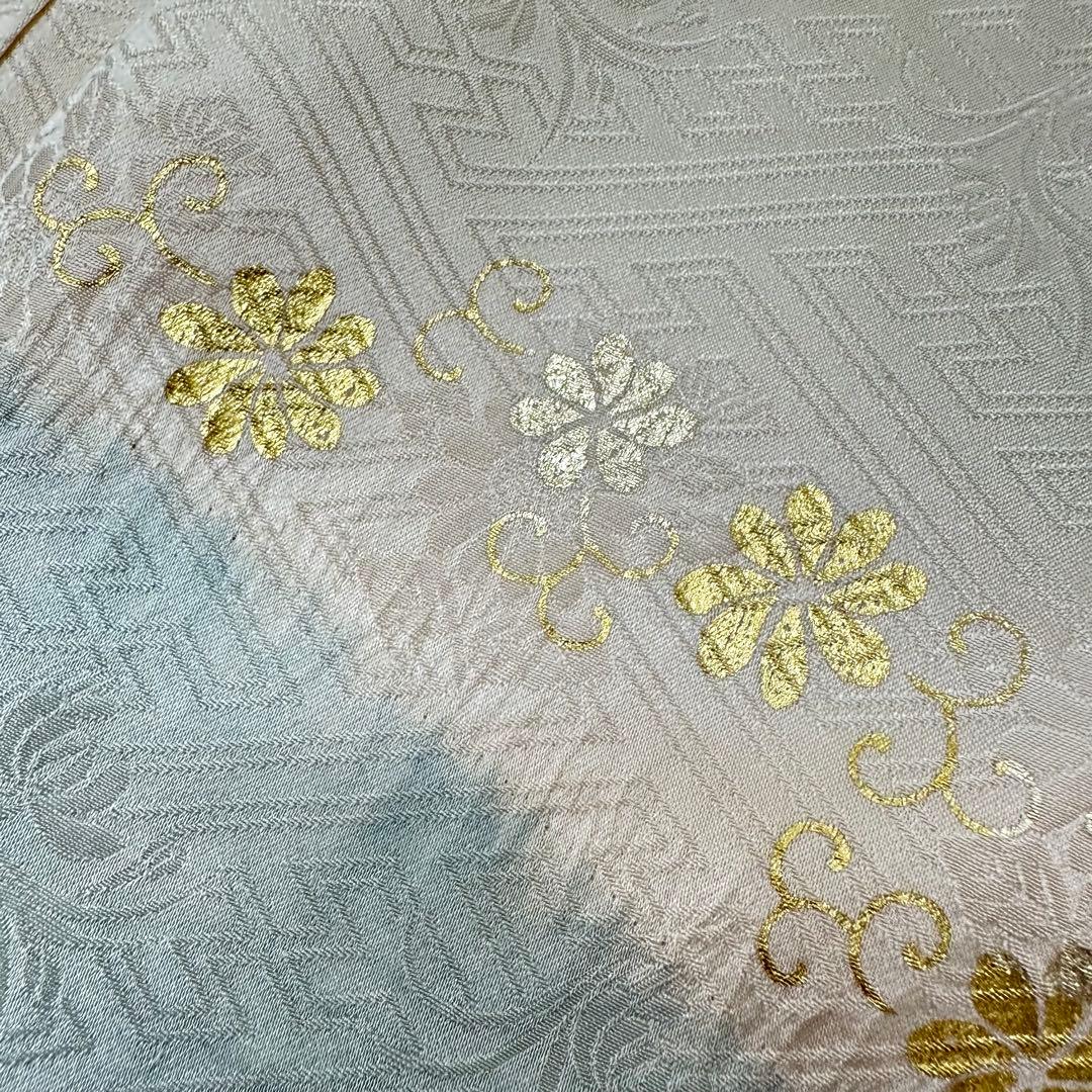 y*☆様 振袖 裄66 美しい刺繍に絞り 金駒刺繍 着物 正絹 広衿 RK-61