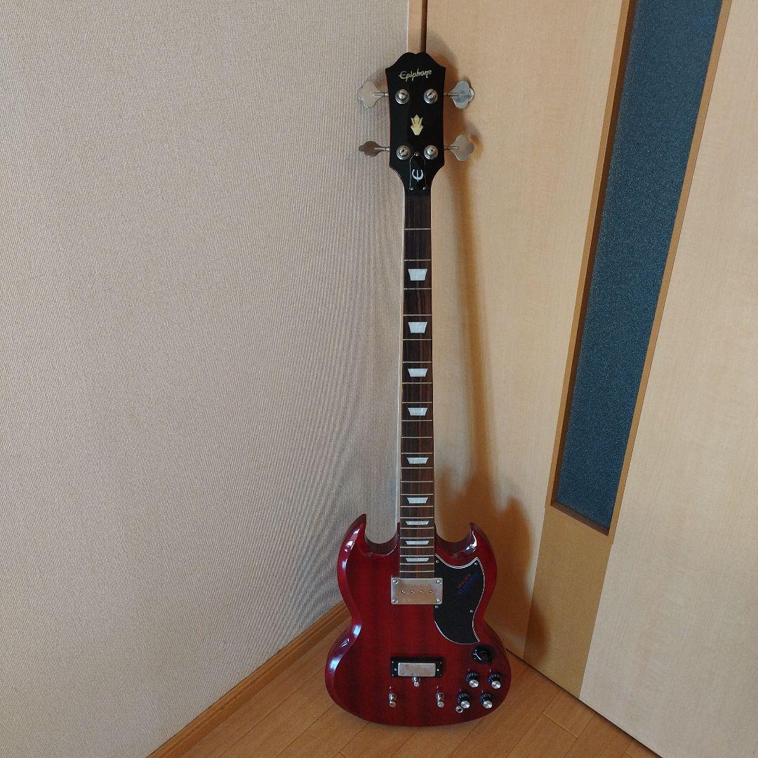 Epiphone SGスタイル エレキベース チェリーレッド