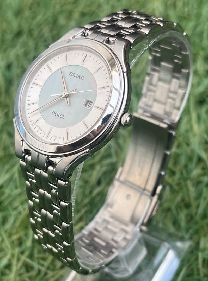 美品◎SEIKODOLCEセイコー ドルチェラウンド 腕時計 メンズヴィンテージ