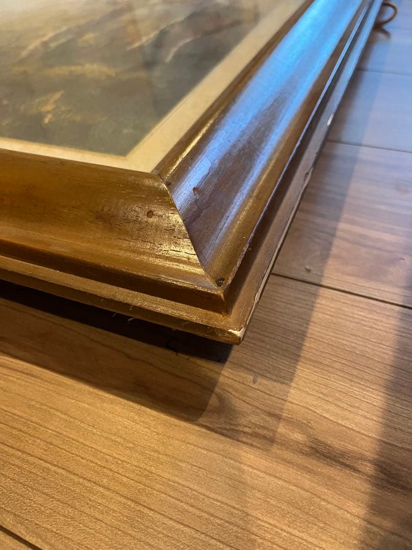 風景画 油彩額縁付き