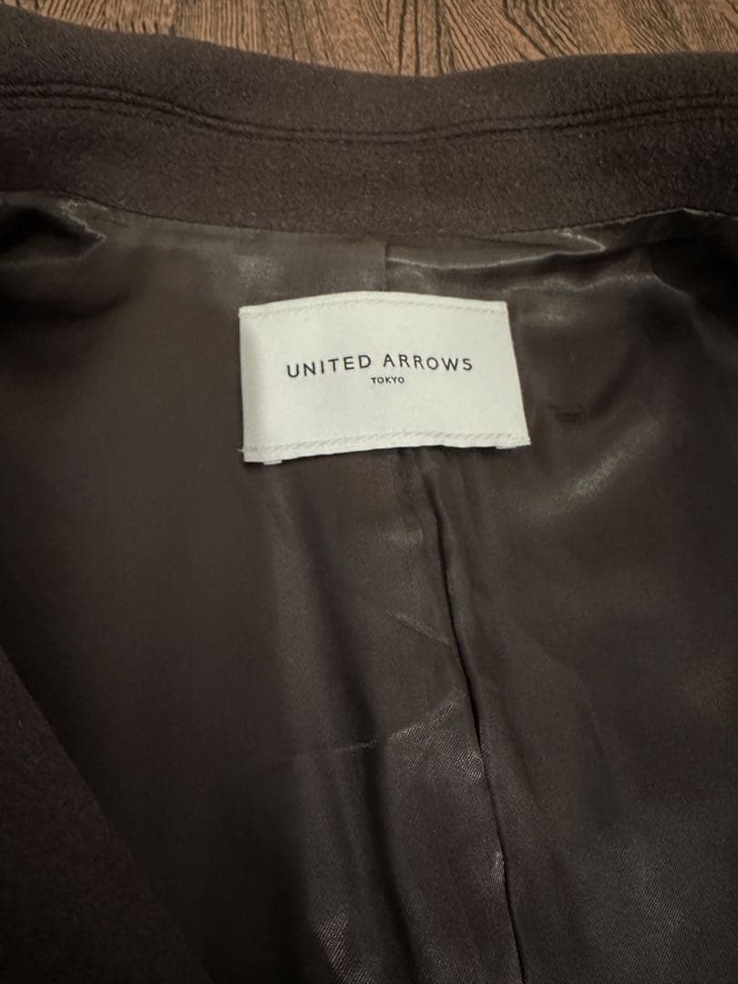 極美品【UNITED ARROWS】BIGテーラードコート MOCA