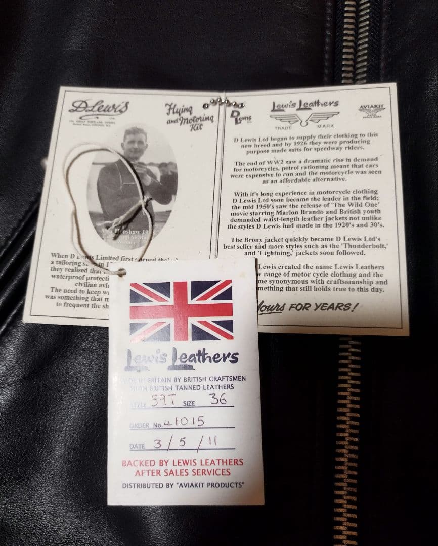 ルイスレザー　コルセア　シングルライダース　ブラック　36 　袖丈カスタ厶　美品