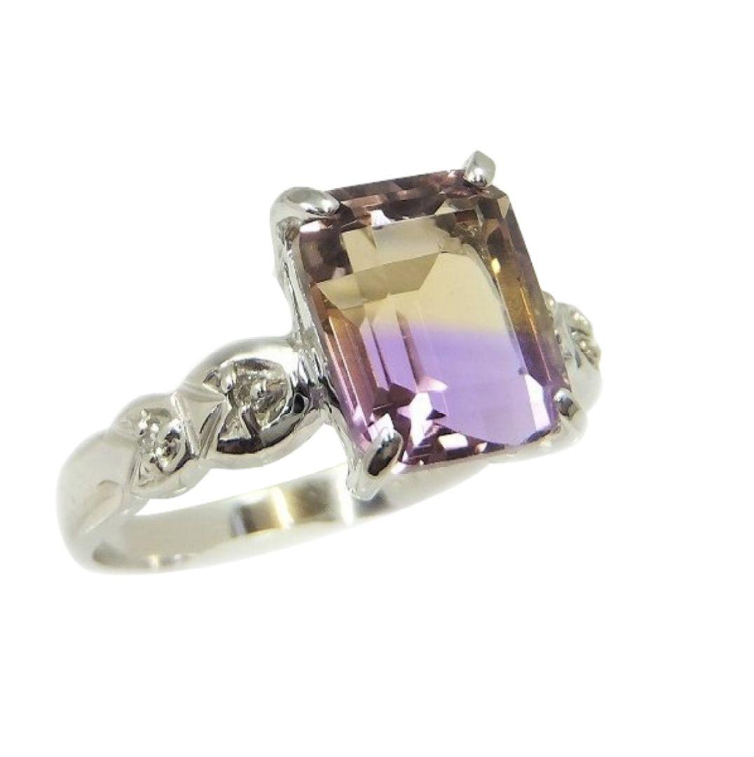 お正月セール！新品 アメトリン ダイヤリング 17号