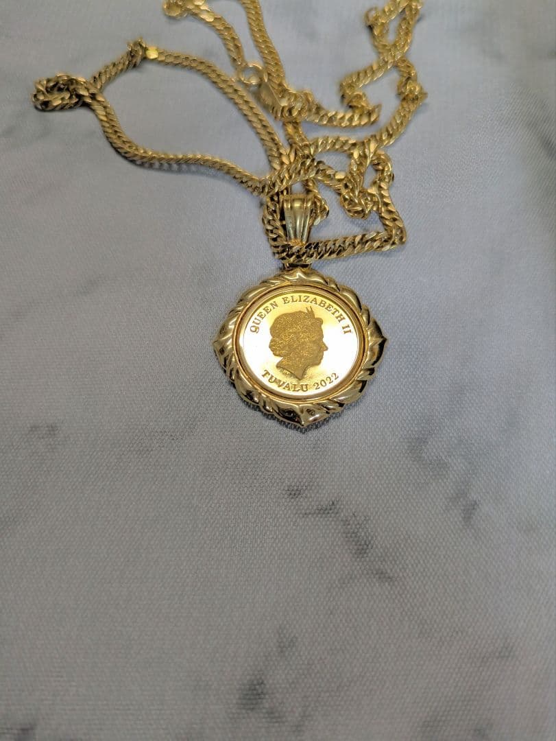 ツバル/ホース K24（純金　K24 1/10オンス、ペンダントのみ