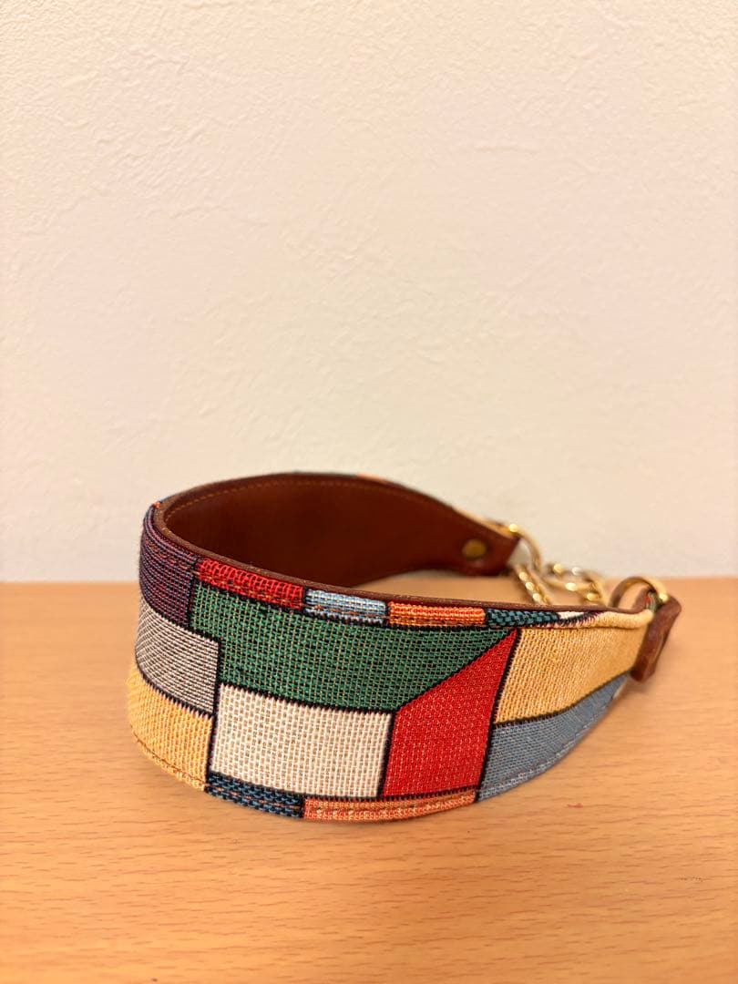 くすのき犬具 首輪 本革ハーフチョーク 大型犬用