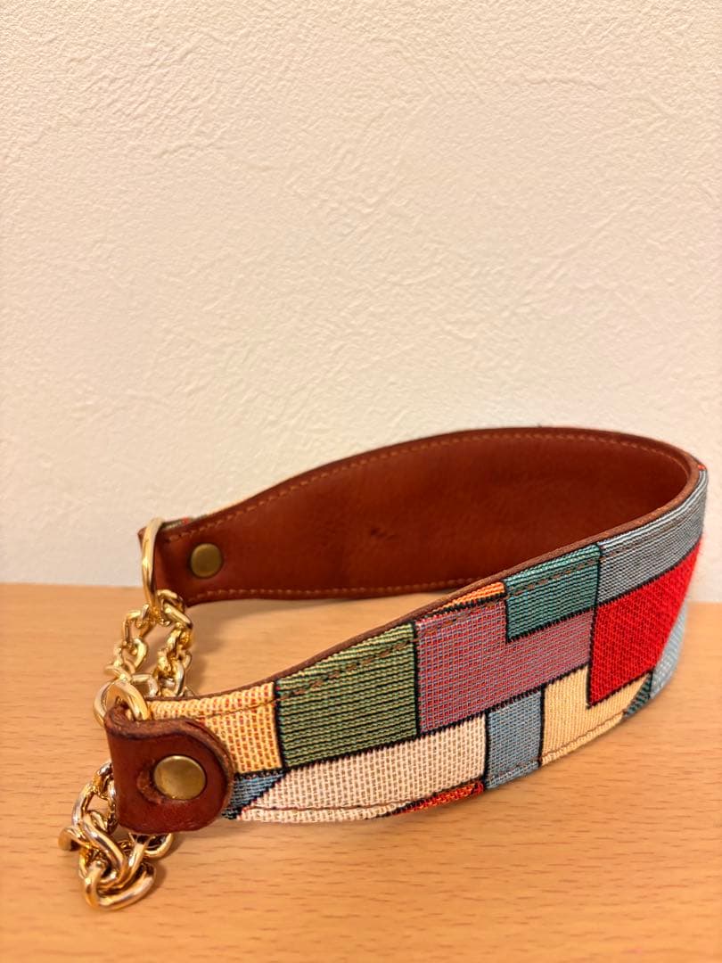 くすのき犬具 首輪 本革ハーフチョーク 大型犬用