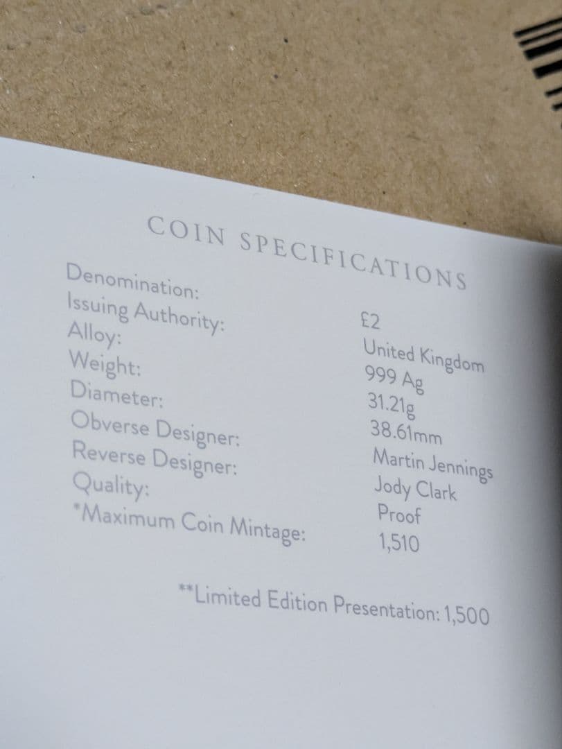 ロイヤルミント　ロビンフッド　1オンス銀貨プルーフ