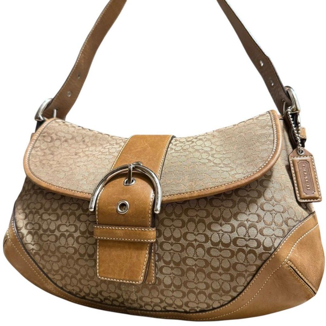 コーチ ショルダーバッグ ワンショルダー キャンバス ブラウン ソーホー