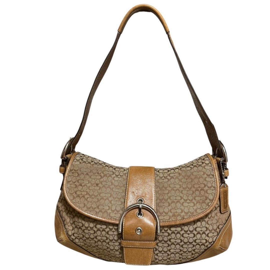 コーチ ショルダーバッグ ワンショルダー キャンバス ブラウン ソーホー