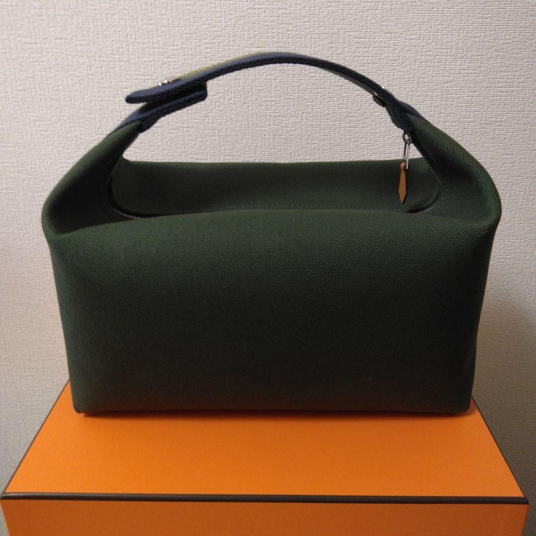 エルメス　HERMES 《ブリッド　ア　ブラック・Hパヴィヨン》 GM　カーキ