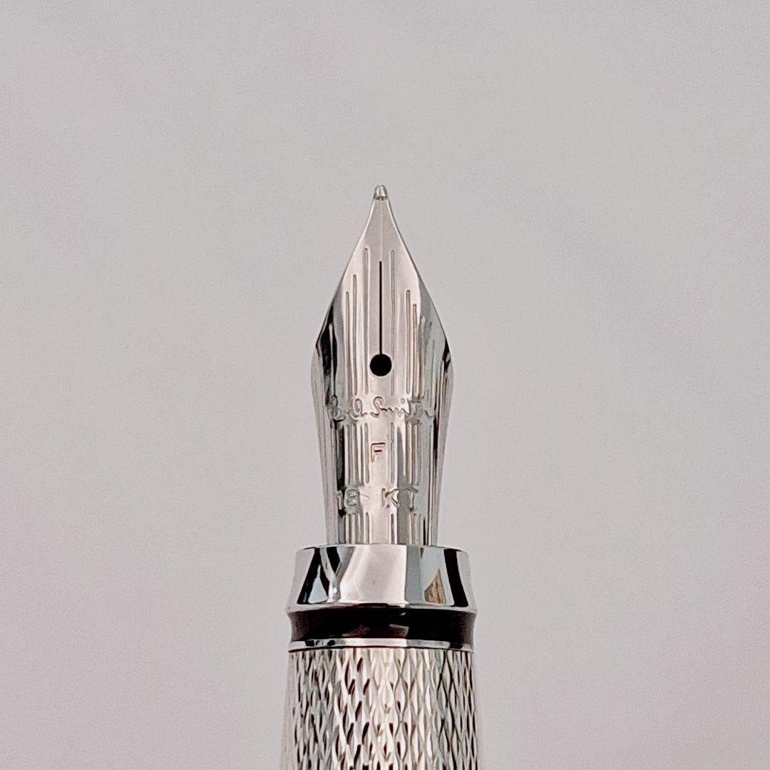 ポールスミス　チャコールグレーラッカー　万年筆　ペン先18K