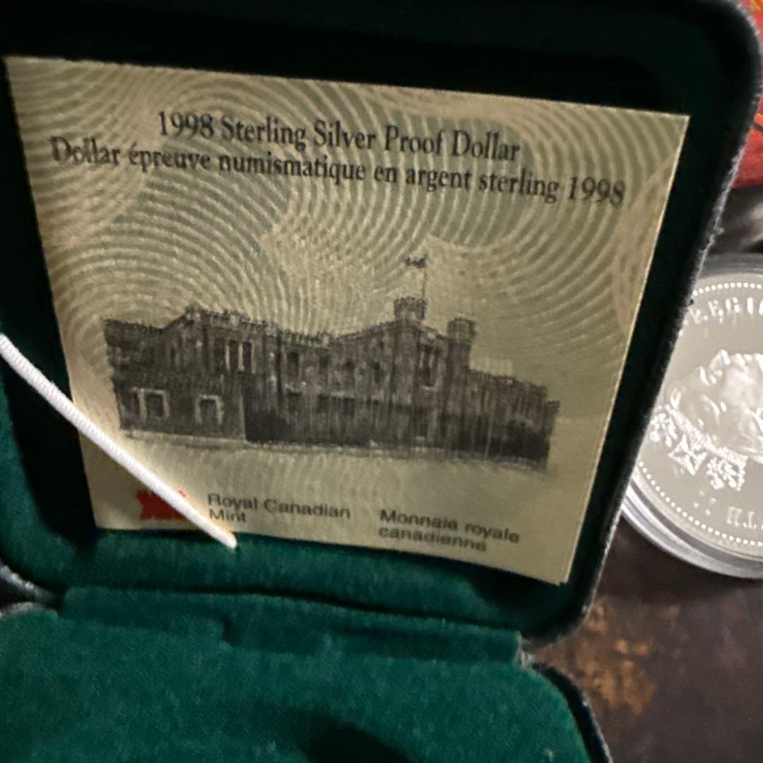 1998 カナダ銀ドル プルーフ RCMP 125 周年記念