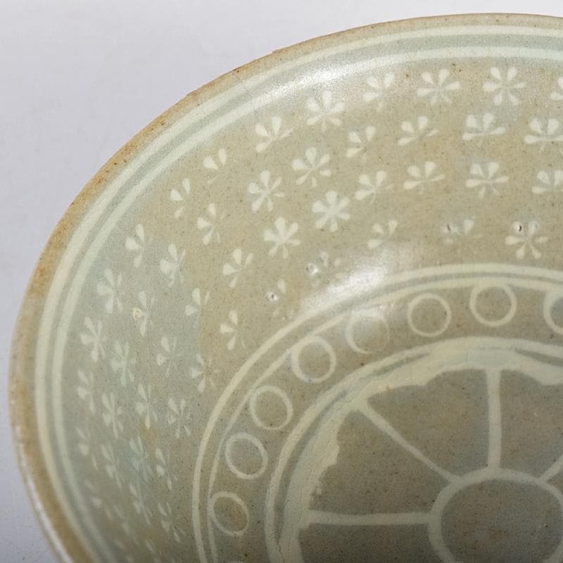 韓国人間文化財柳海剛（柳根瀅）作　象嵌鶴雲文など　盃　3点　共箱　D　R8482