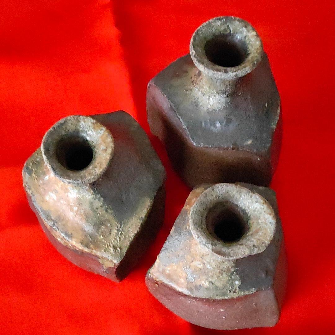 越前　組徳利　三客　西浦武