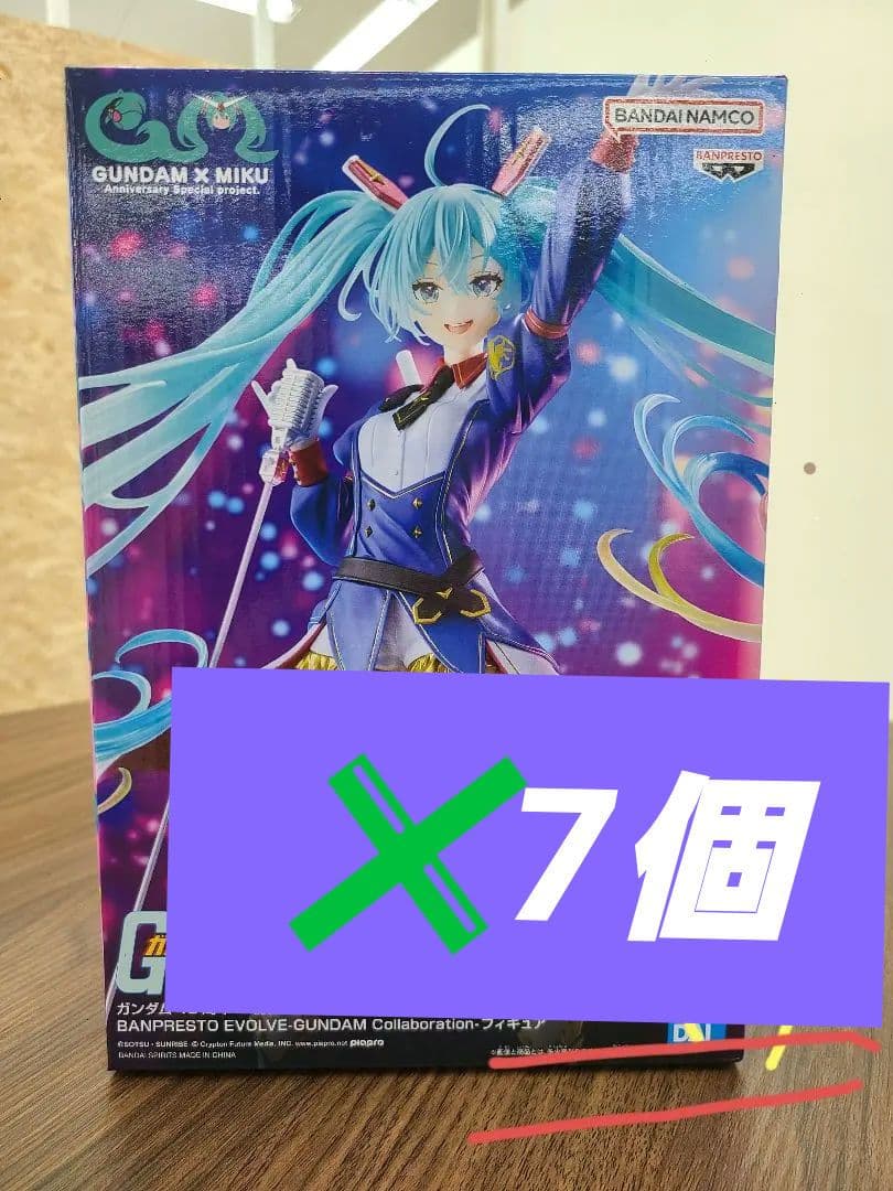 ガンダム45周年 初音ミク×GUNDAM(ガンダム) コラボ フィギュア 7体