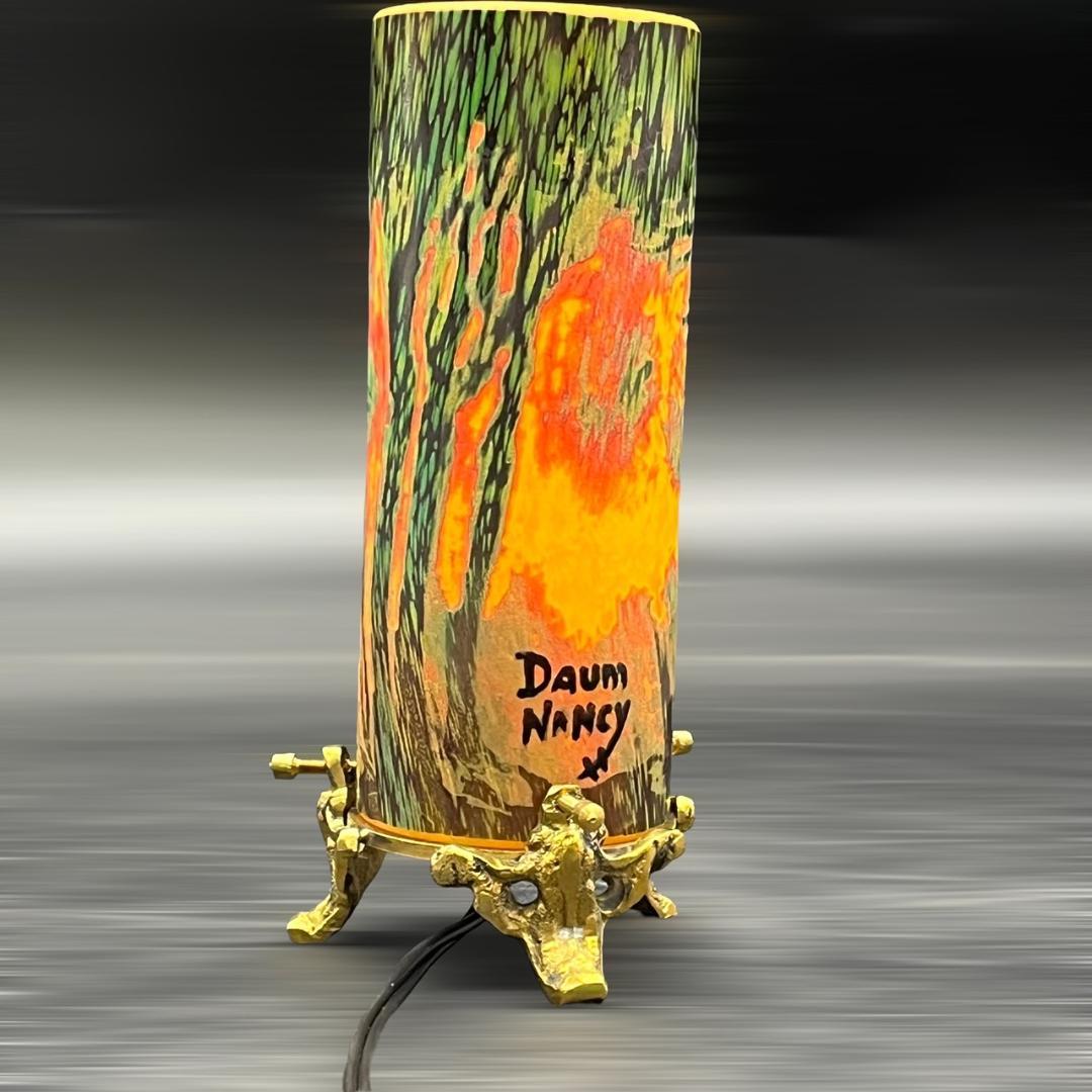 ドームナンシー　卓上照明　アンテルカレール　被せガラス　高さ18cm