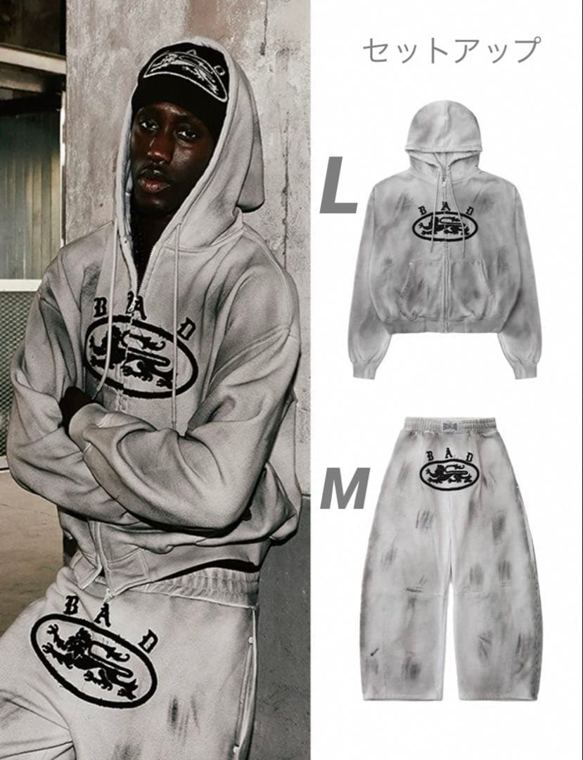 ストリート系 BADBLOOD セットアップ US UK DRILL 韓国