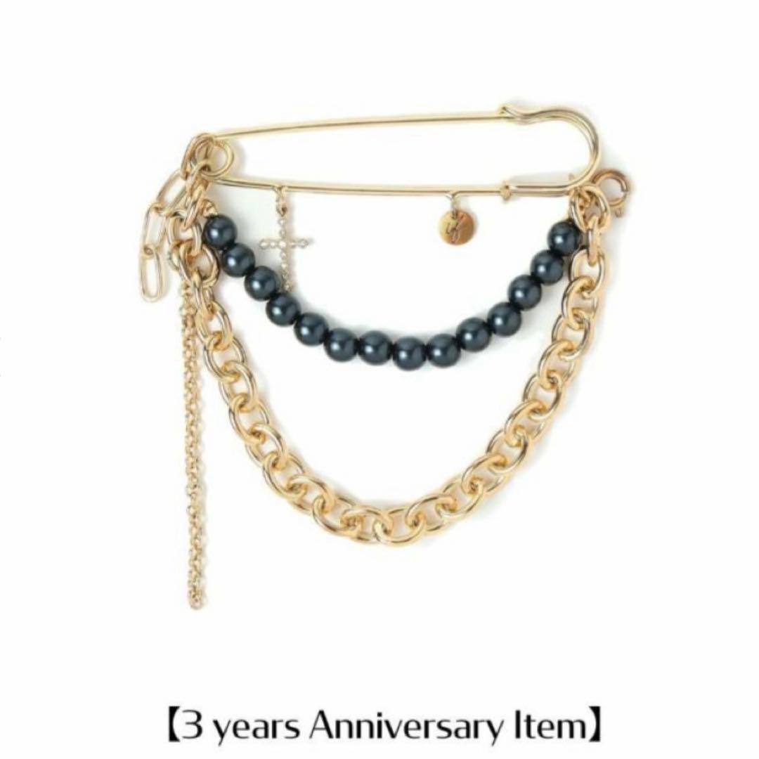 藤原樹 Infaction ブローチ ゴールド