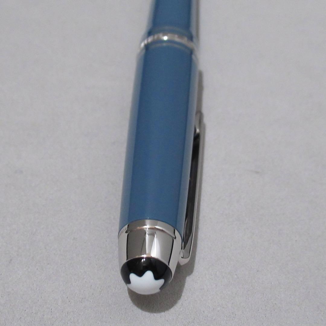 モンブラン ボールペン グレイシャー ブルーグレー ミッドサイズ 129395