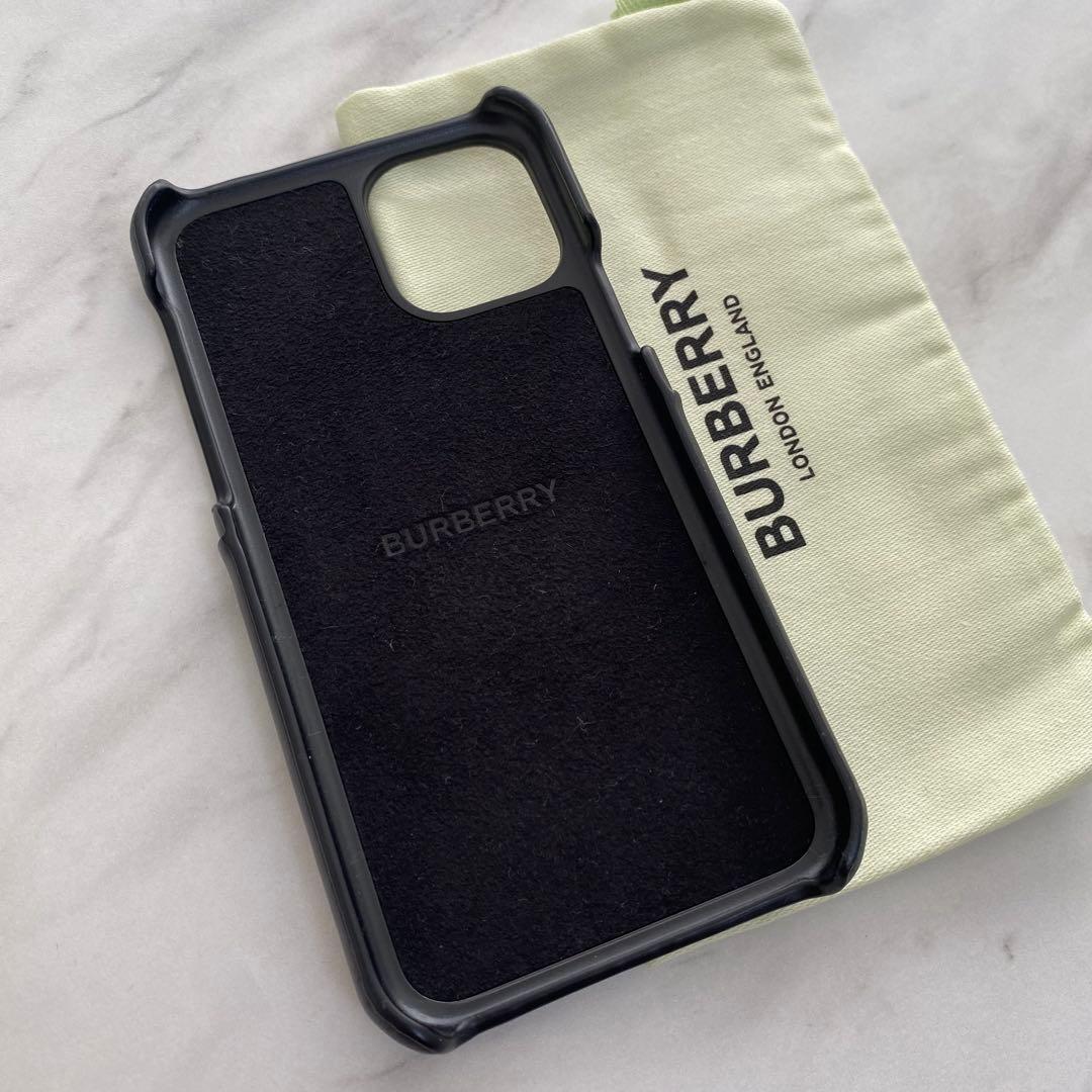 ラスト１【新品】BURBERRY iPhoneケース 黒 iPhone11Pro