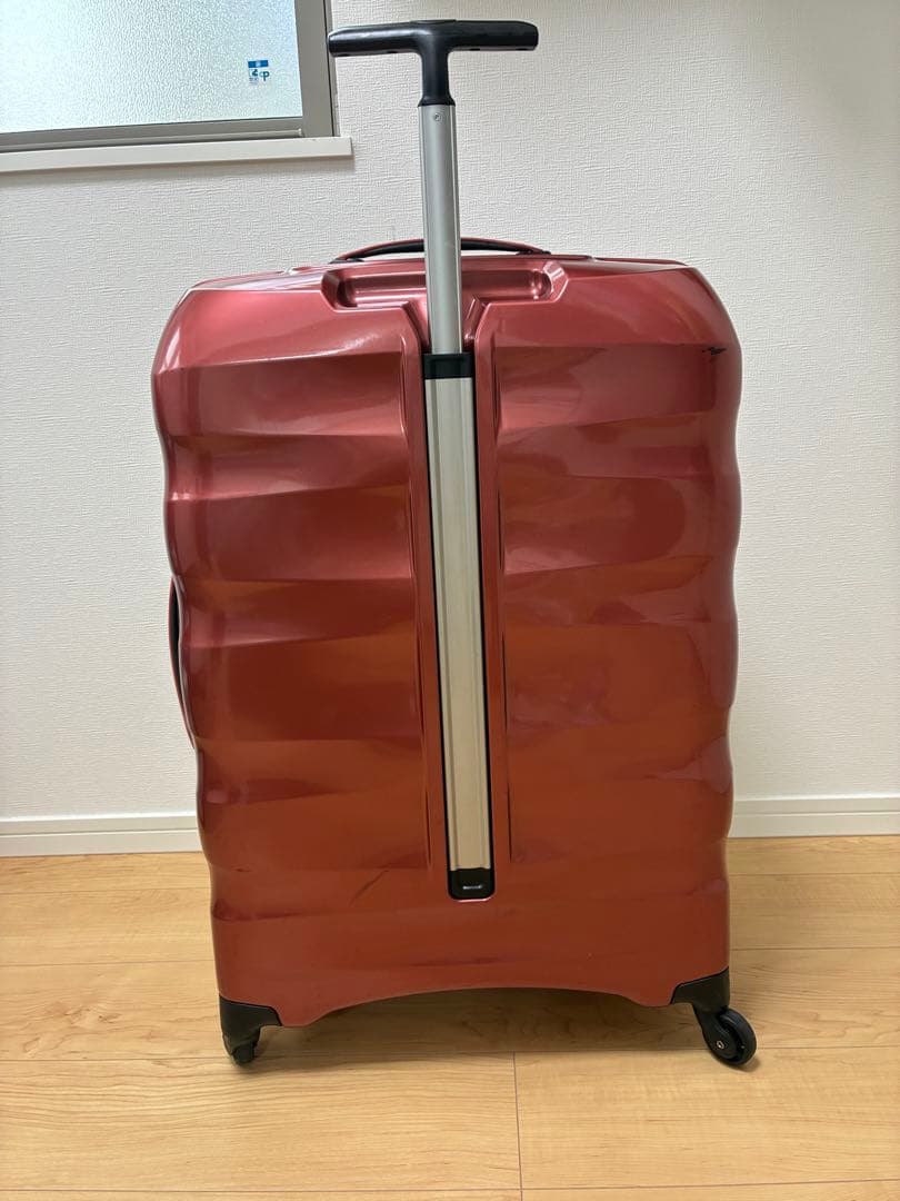 ☆美品☆サムソナイト　軽量　大容量　TSAロック コスモライト？赤系　送料無料♪