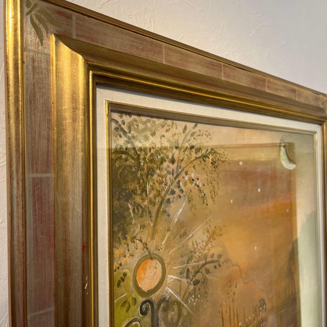 【油彩画】　織田広比古作　12号 大作