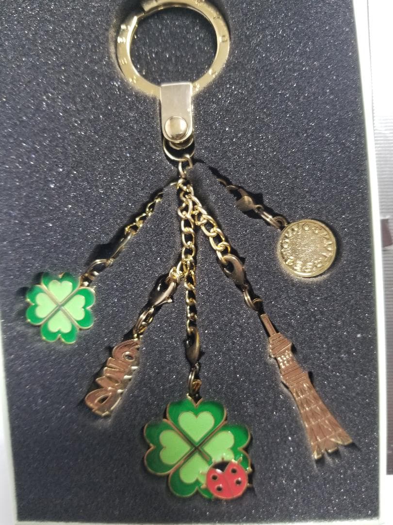 東京スカイツリー限定 キーホルダー 634 四つ葉の クローバー てんとう虫