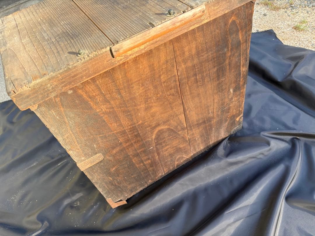 日本　アンティーク 船箪笥 木製　金具 時代箪笥 和箪笥　小箪笥