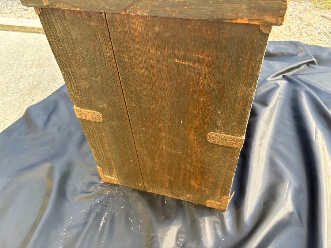 日本　アンティーク 船箪笥 木製　金具 時代箪笥 和箪笥　小箪笥