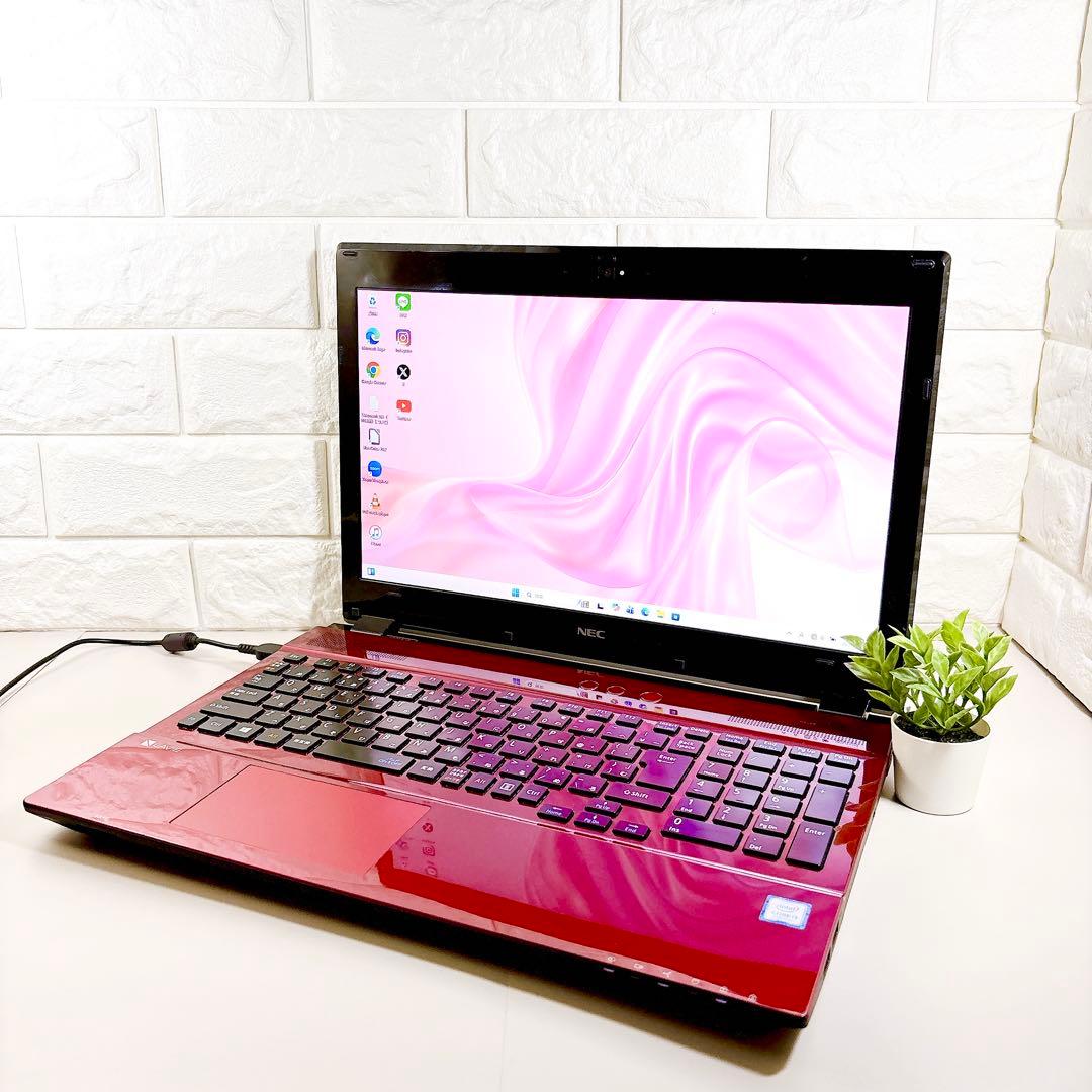 SSDで快適✨メモリ8GB フルHD 第7世代 カメラ ノートパソコン NEC