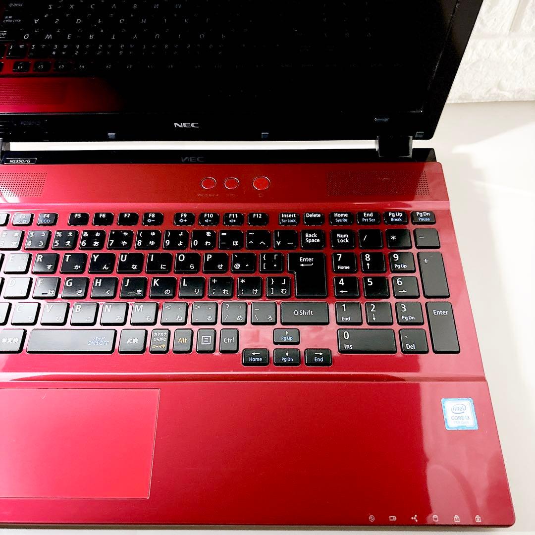 SSDで快適✨メモリ8GB フルHD 第7世代 カメラ ノートパソコン NEC