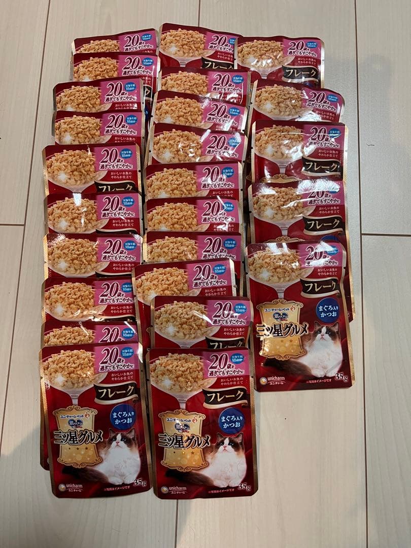 銀のスプーン　三ツ星グルメ　パウチ　フレーク２０歳まぐろ入りかつお35g×86袋