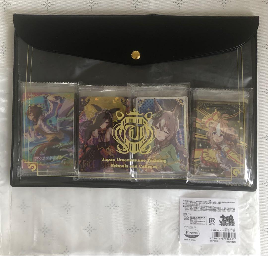 ウマ娘 カ－ド 第1〜8Ｒ.SPR コンプ スケッチブック、フラットケースお纏め