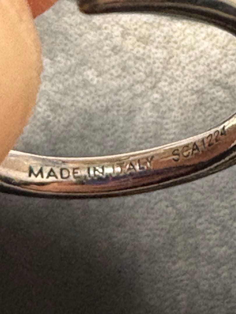 CELINE ノット スモールフープピアス　シルバー