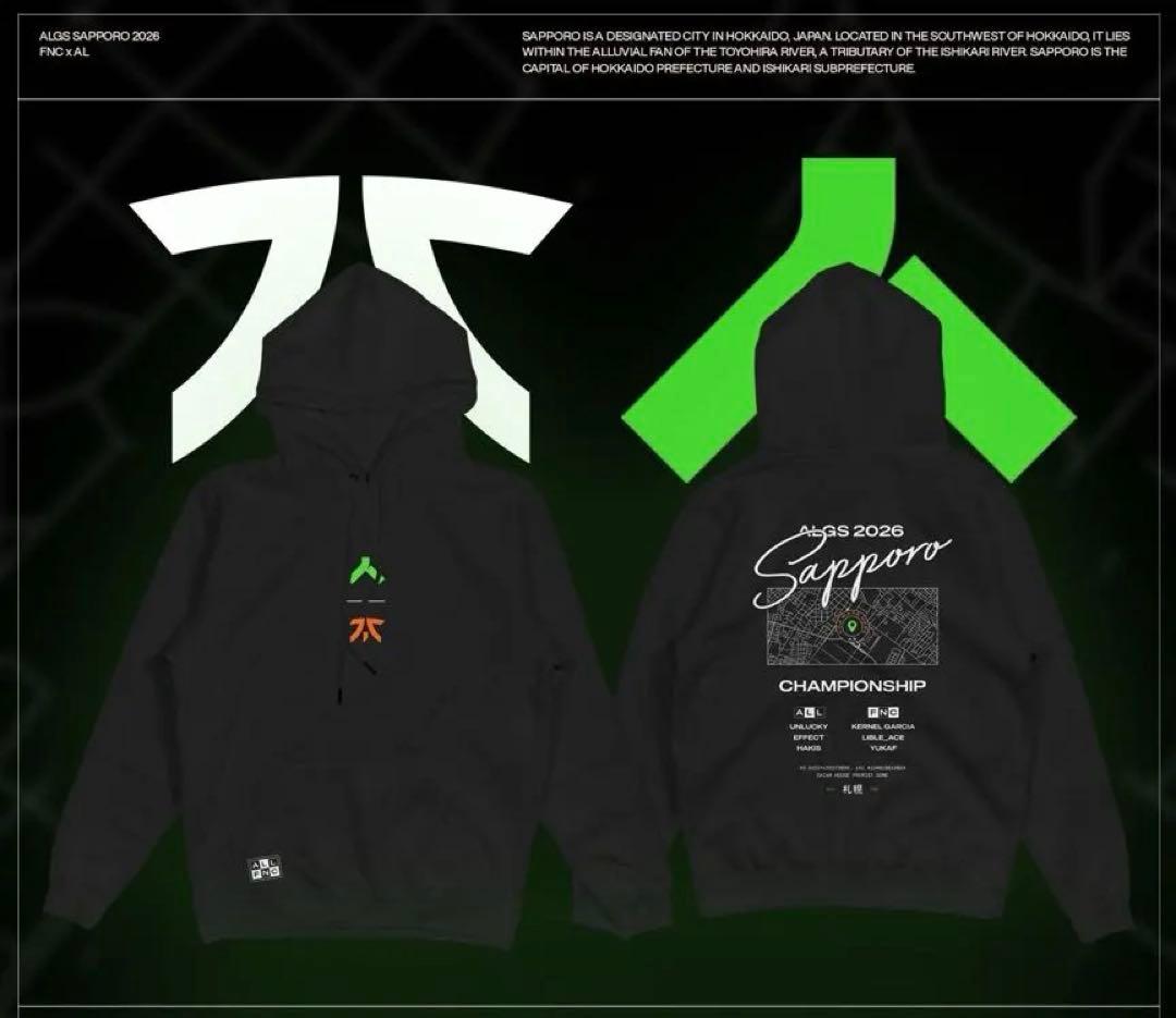 FNATIC×Allianceパーカー ALGS札幌会場限定グッズ apex