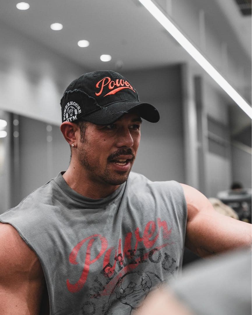 LÝFT × POWER HOUSE GYM ヴィンテージキャップ