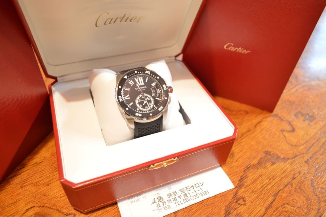 確実正規品 Cartier カリブル ドゥ カルティエダイバーズW7100056