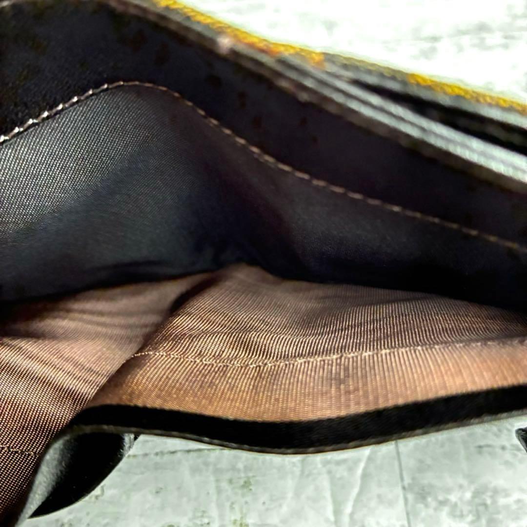 Fendi 二つ折り財布 FFロゴ ブラック ブラウン