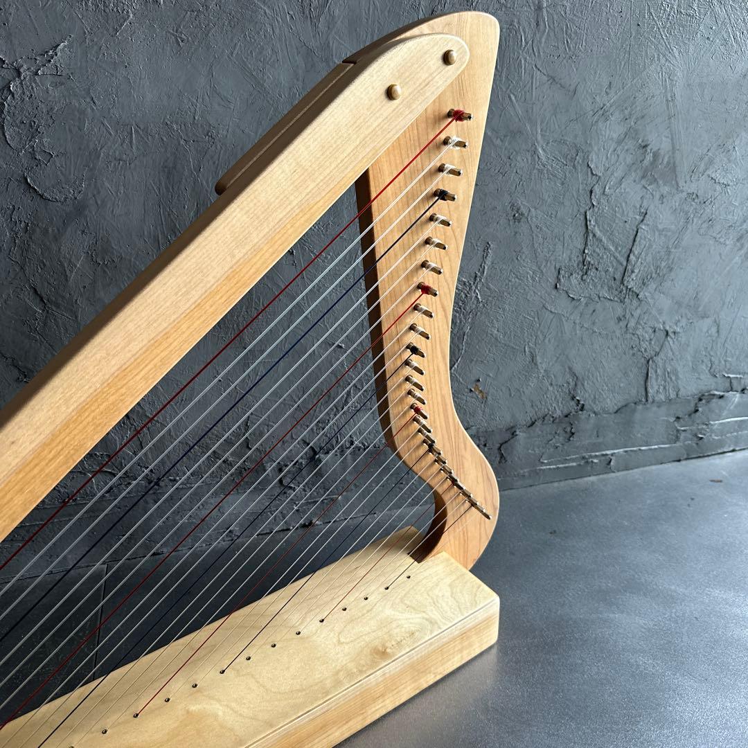 削除前お値下げ❣️大きな木製ハープと収納バック