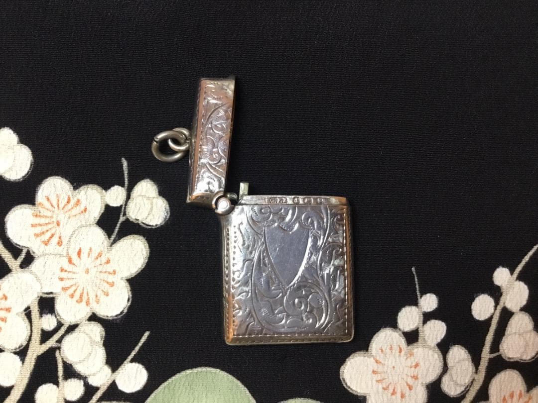 アンティーク シルバー マッチケース バーミンガム 1908年 15.2g