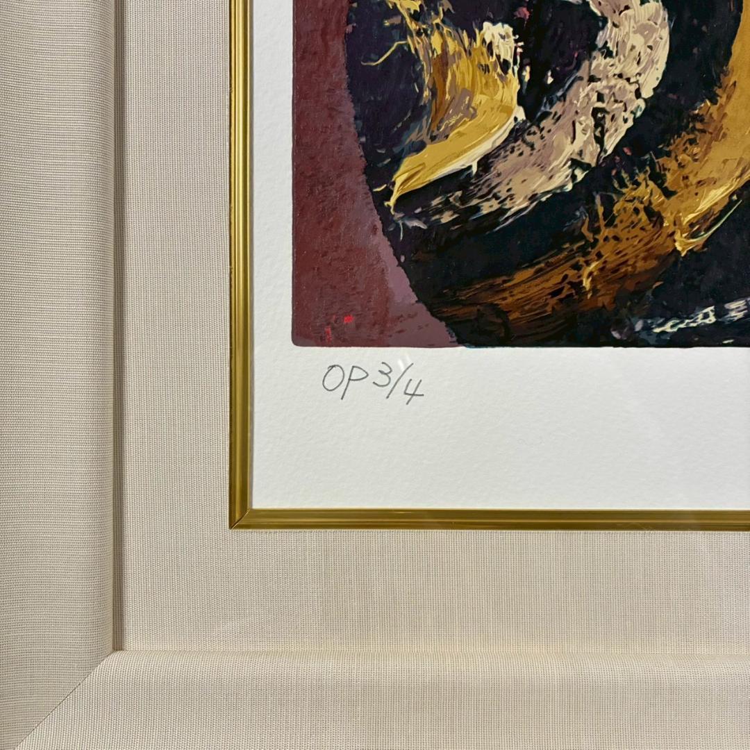 美品 三岸節子「花ヴェロンにて」シルクスクリーン 三岸太郎の遺族サイン・印有り