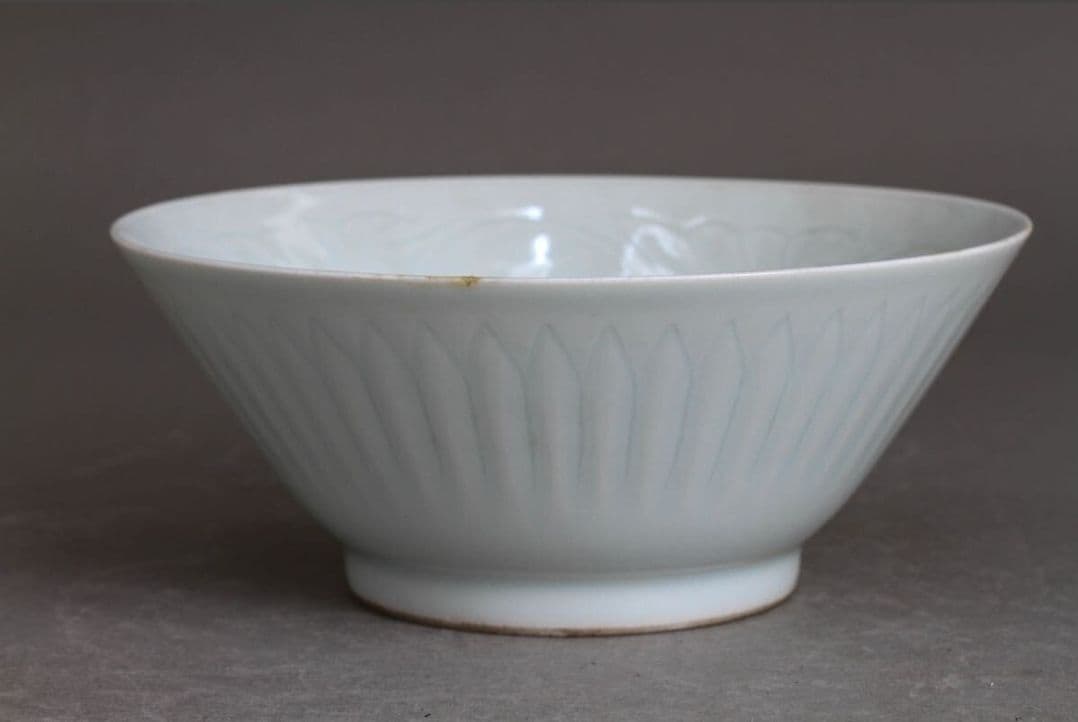 茶碗 木箱付き 青白磁 時代品 唐物 中国美術 茶道具 茶器