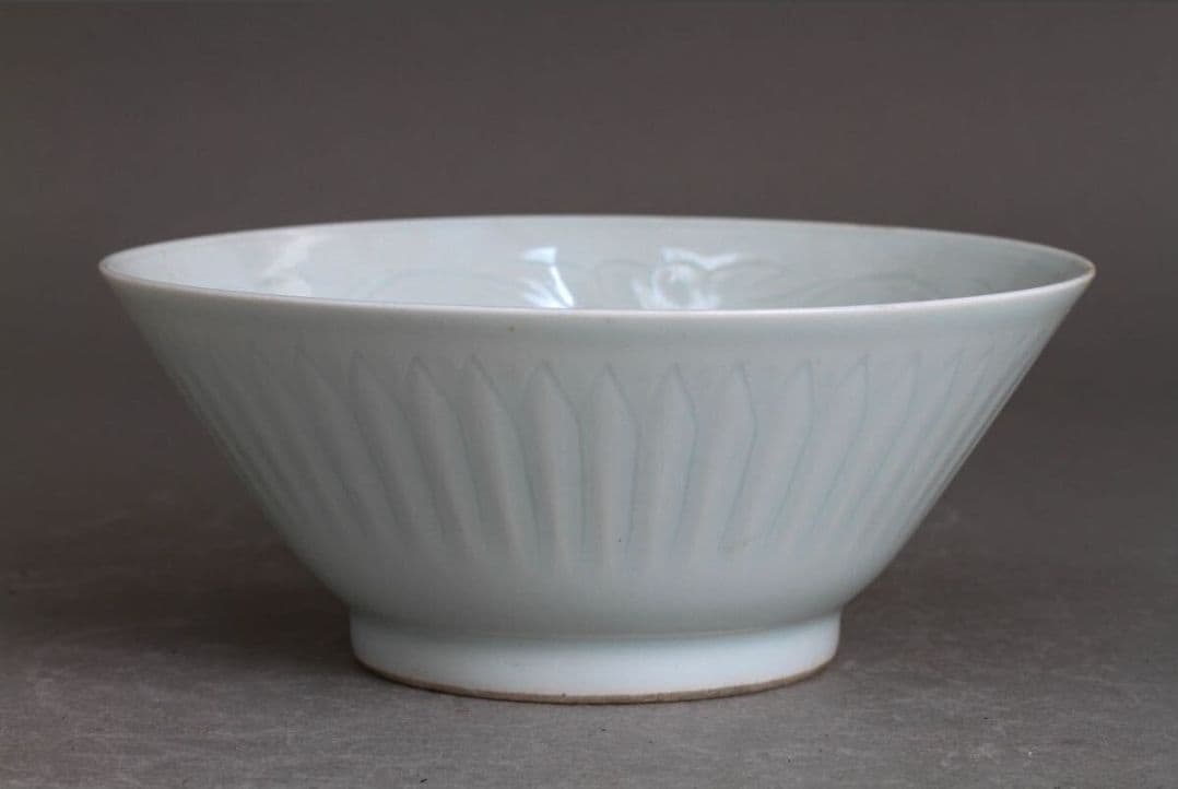 茶碗 木箱付き 青白磁 時代品 唐物 中国美術 茶道具 茶器