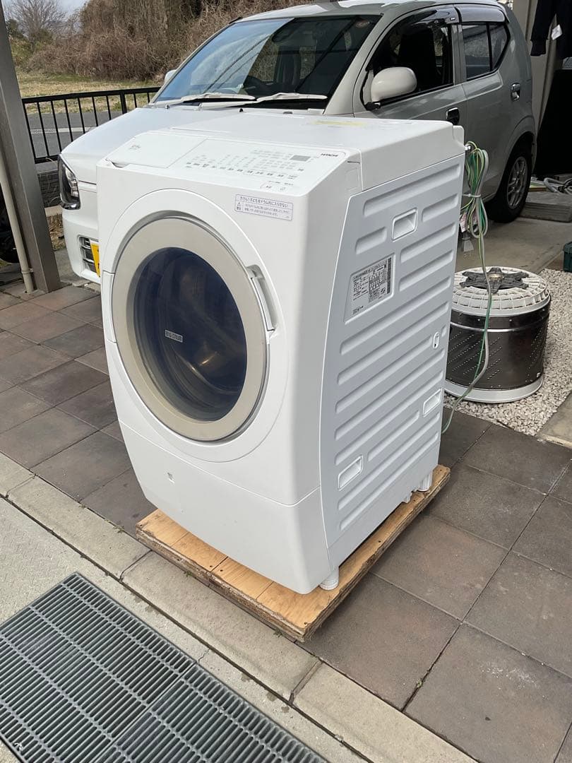 【分解洗浄済み】2024年10月購入日立ドラム式洗濯機 BD-SX120HR